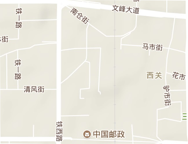 清风街街道地形图