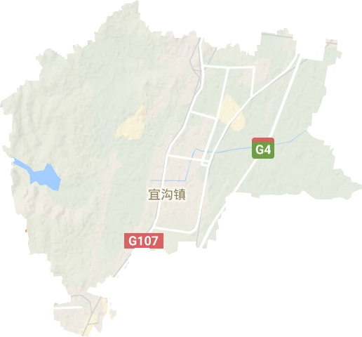 宜沟镇地形图