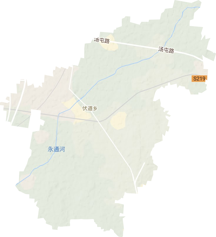 伏道镇地形图