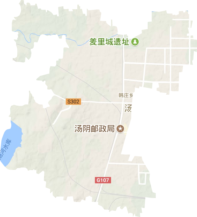 韩庄镇地形图