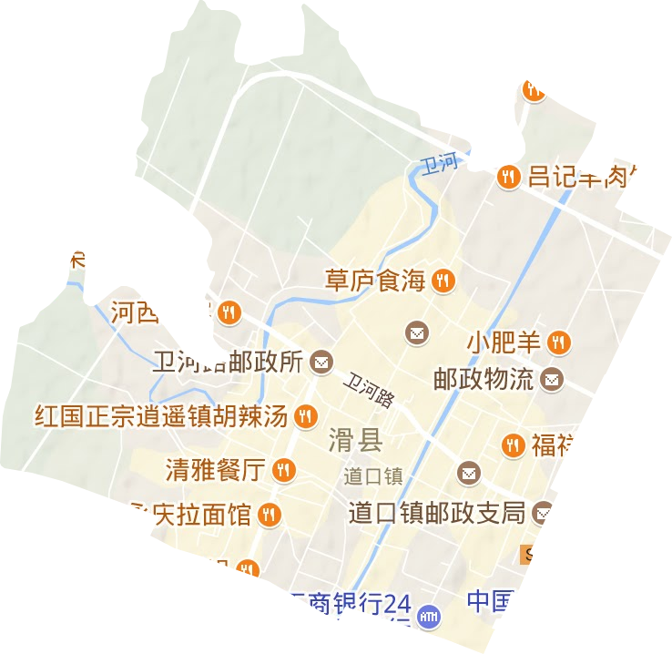 道口镇地形图