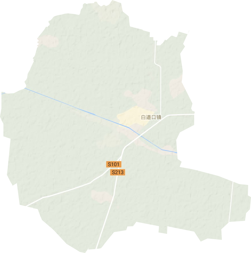 白道口镇地形图