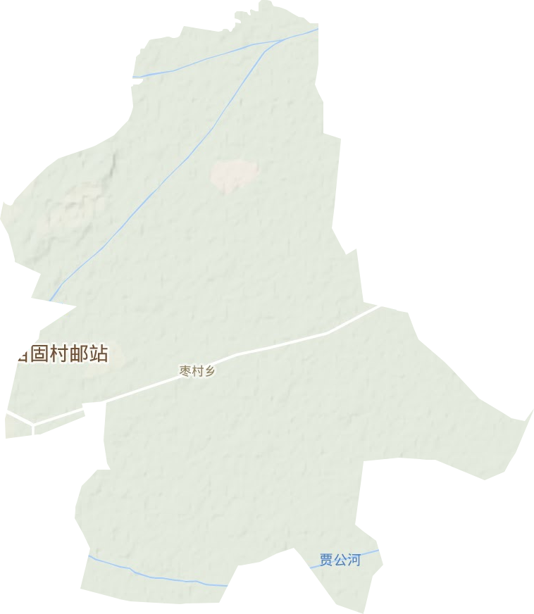 枣村乡地形图