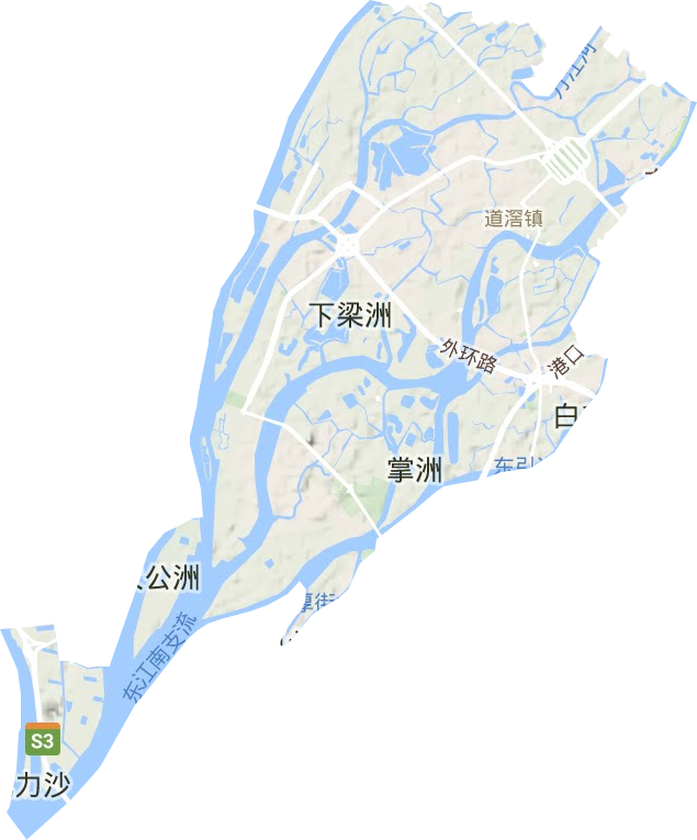 道滘镇地形图