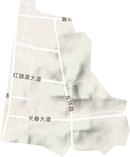 桂园街道地形图