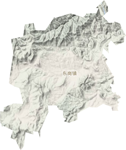 东岗镇地形图