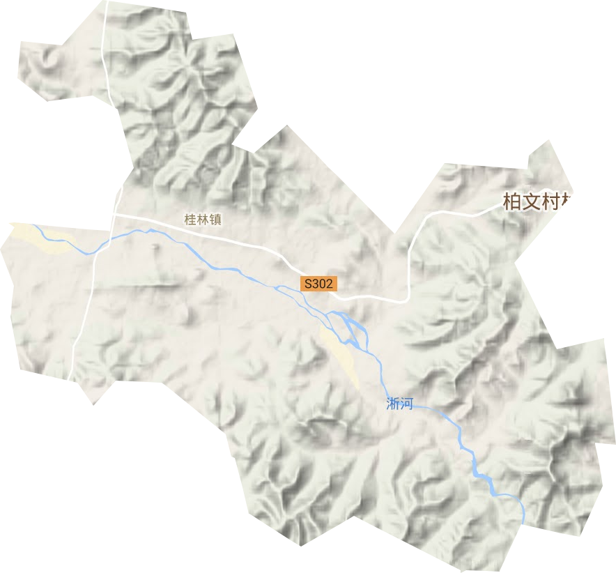 桂林镇地形图
