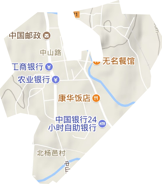 中山路街道地形图