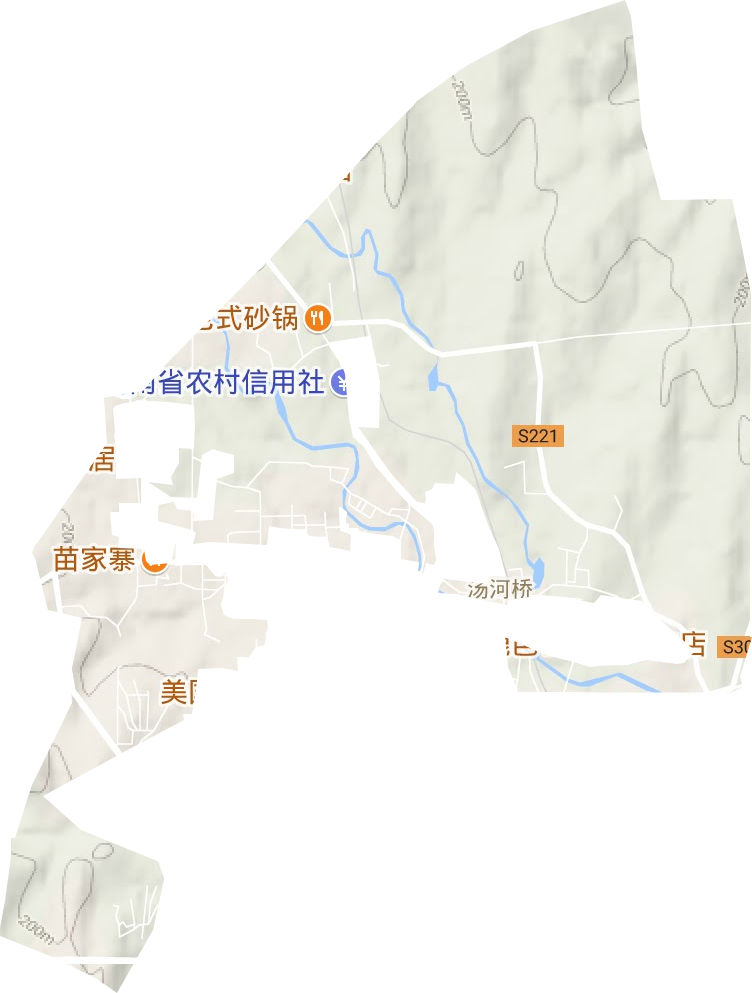 大胡街道地形图
