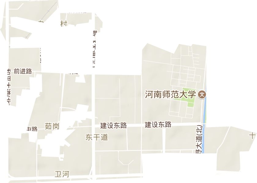 东干道街道地形图
