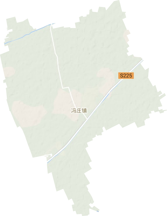 冯庄镇地形图
