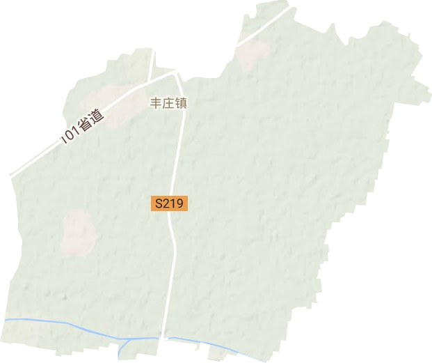 丰庄镇地形图
