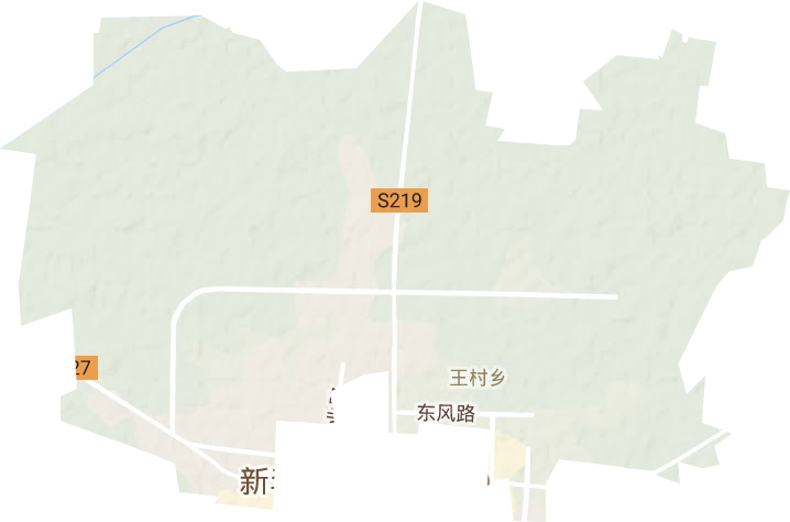 王村乡地形图