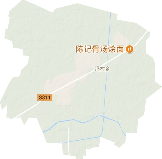 冯村乡地形图
