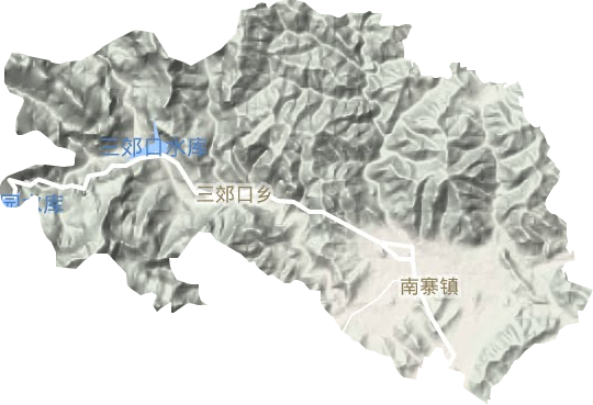 南寨镇地形图