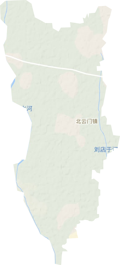 北云门镇地形图