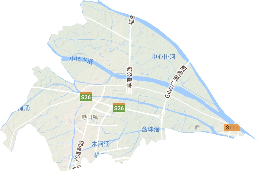 港口镇地形图