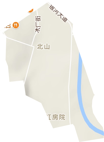 北山街道地形图