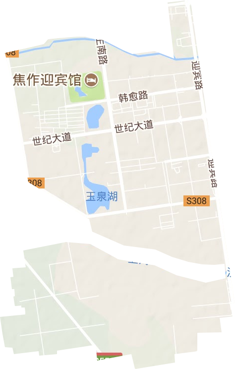 李万街道地形图