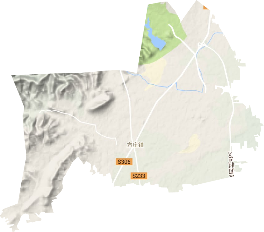七贤镇地形图