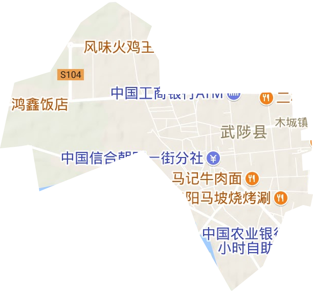 木城街道地形图