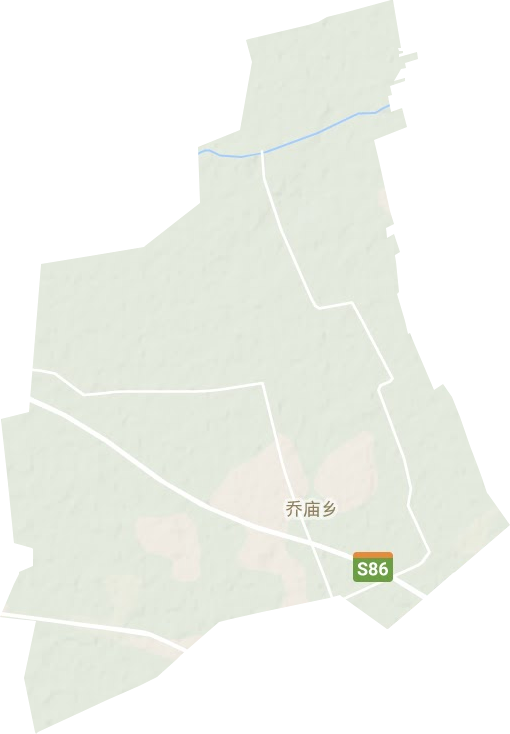 乔庙乡地形图