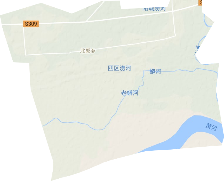 北郭乡地形图
