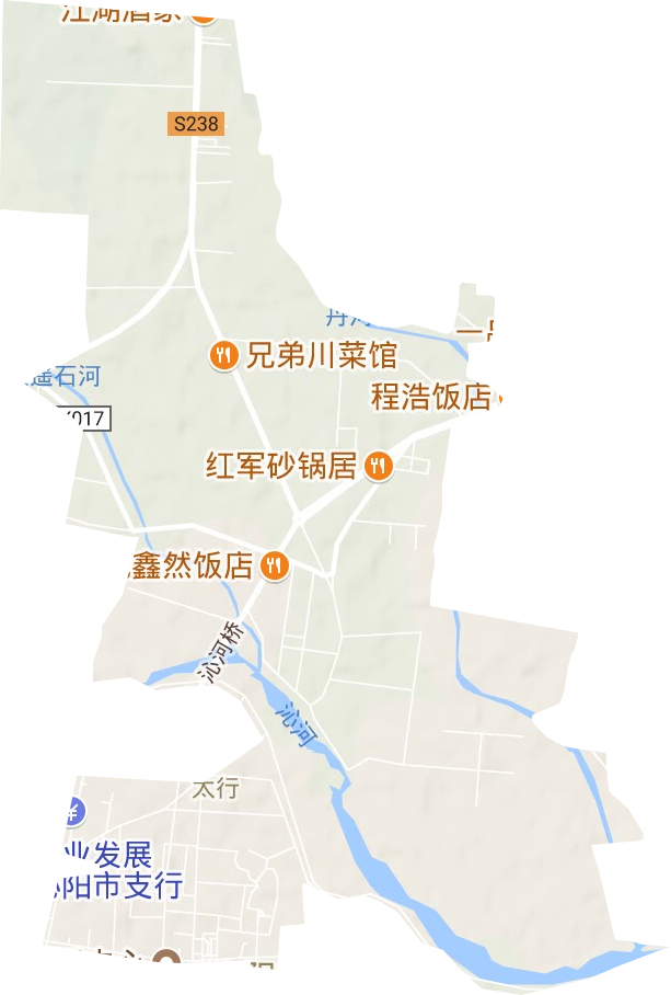 怀庆街道地形图