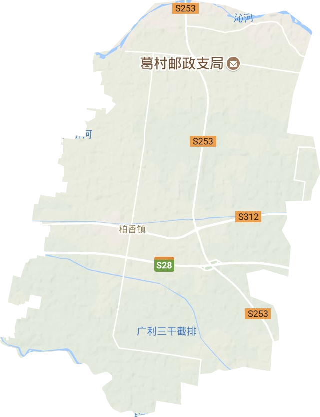 柏香镇地形图