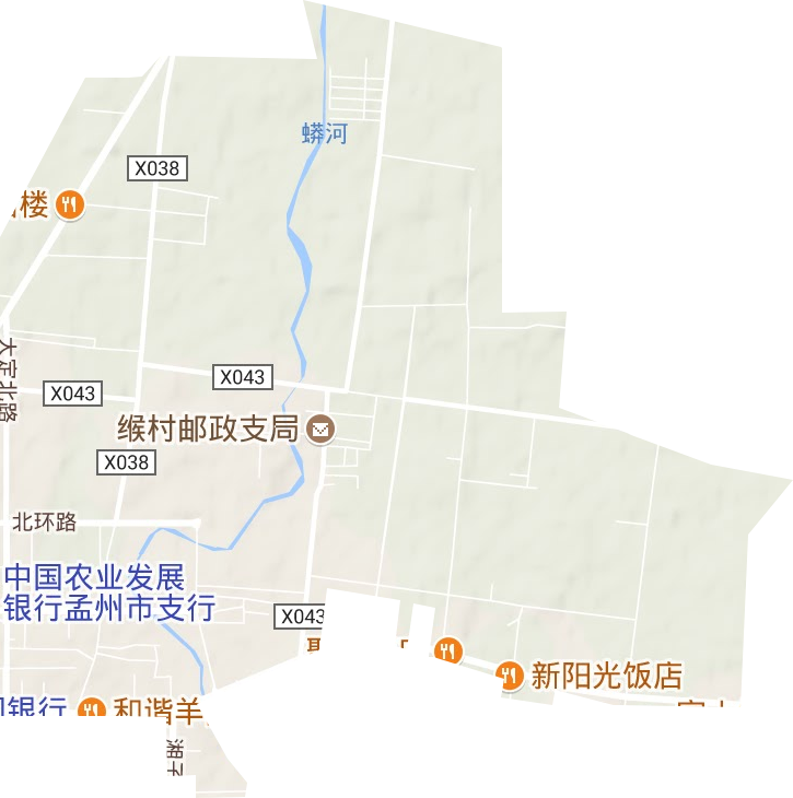河阳街道地形图