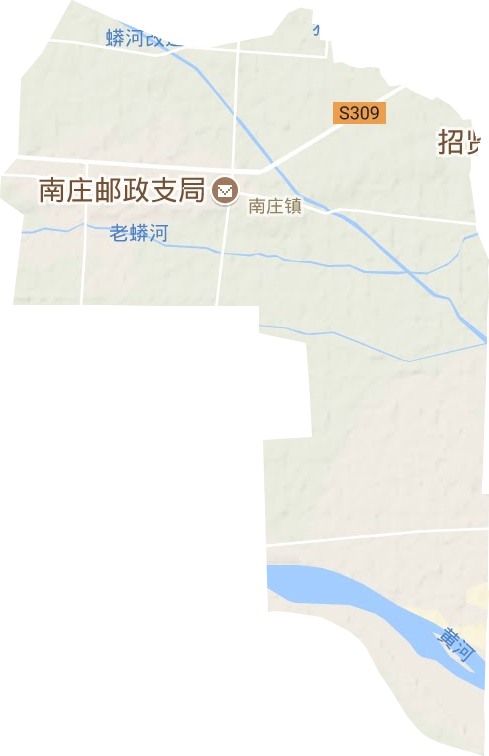 南庄镇地形图
