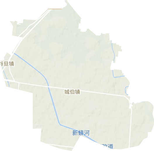 城伯镇地形图