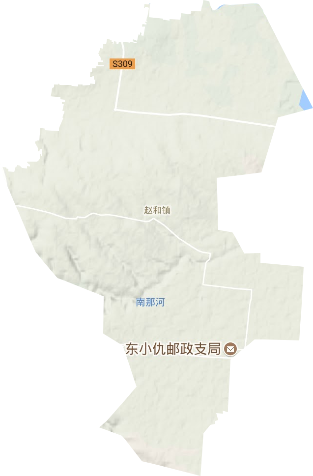 赵和镇地形图