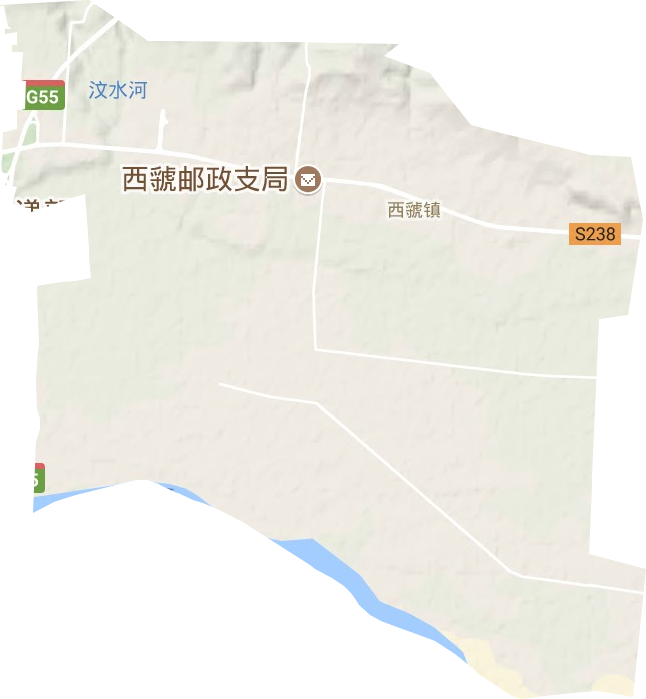 西虢镇地形图