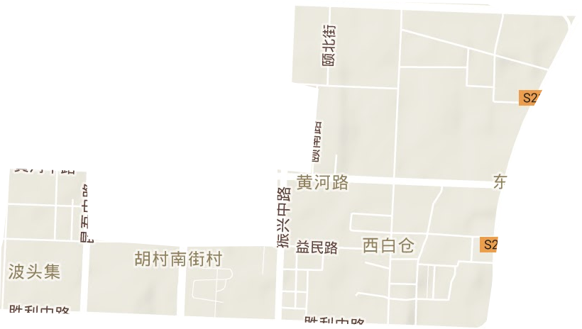 黄河路街道地形图