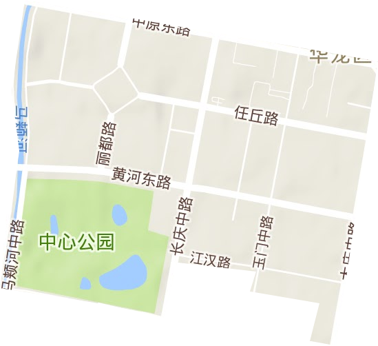 长庆路街道地形图