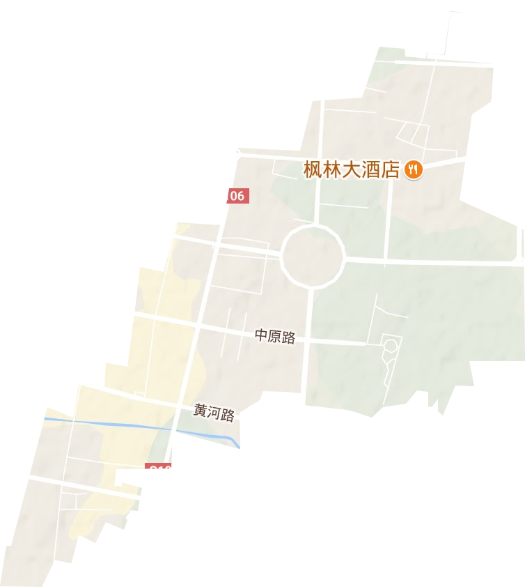 濮东街道地形图