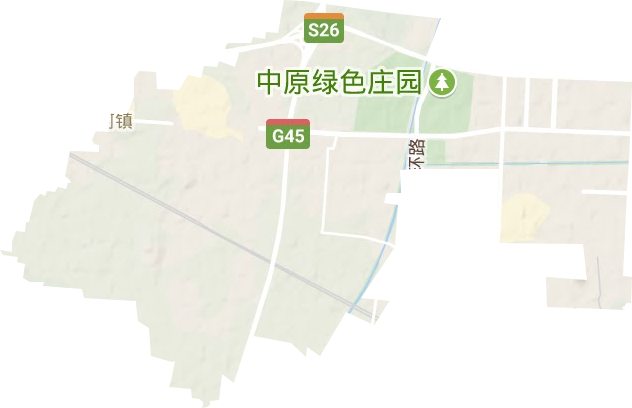 皇甫路街道地形图