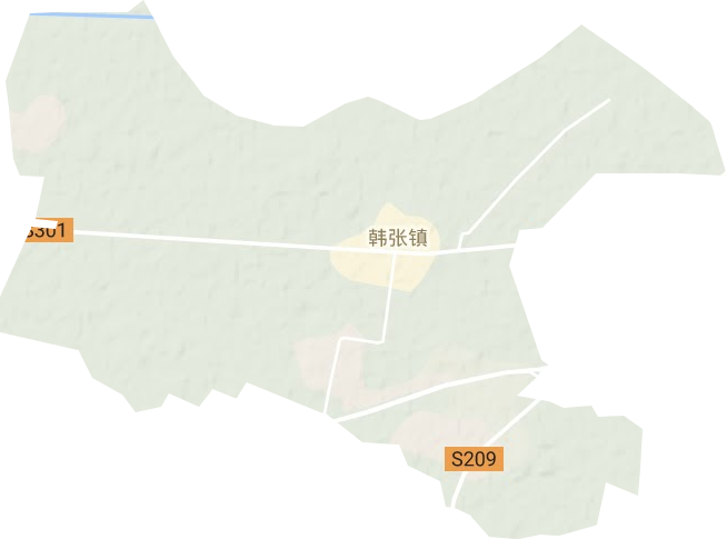 韩张镇地形图