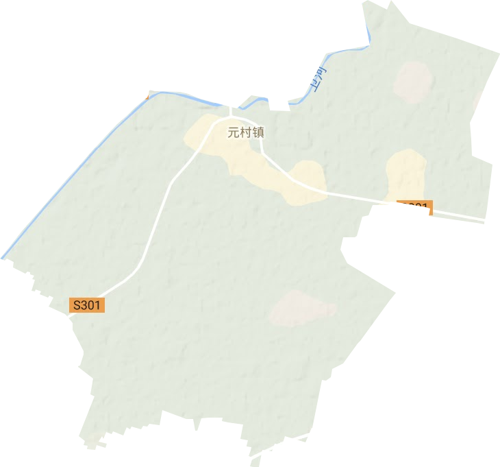 元村镇地形图