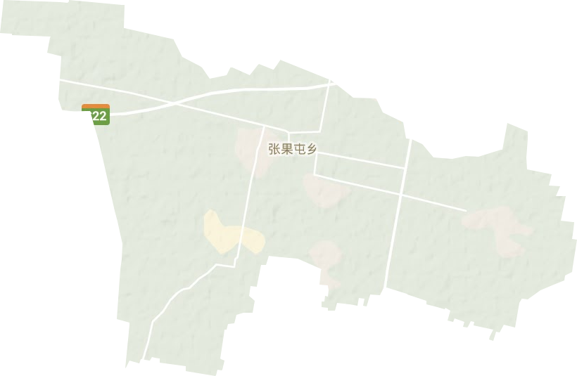 张果屯镇地形图