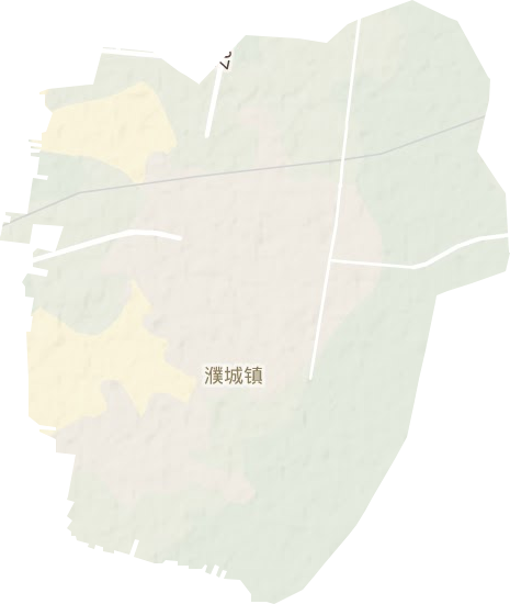 濮城镇地形图