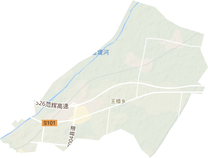 王楼镇地形图