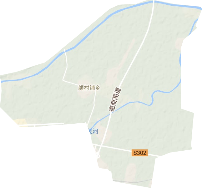 颜村铺乡地形图