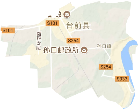 孙口镇地形图