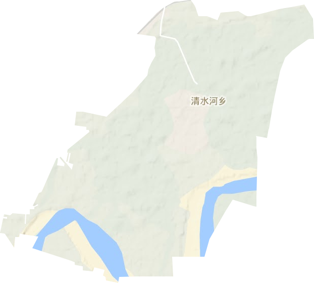 清水河乡地形图