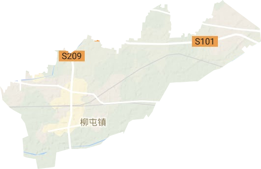 濮阳县柳屯镇地形图