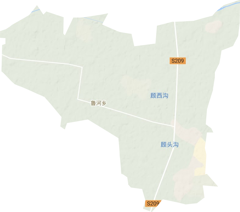 濮阳县鲁河镇地形图