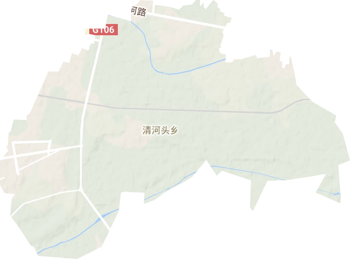 濮阳县清河头乡地形图
