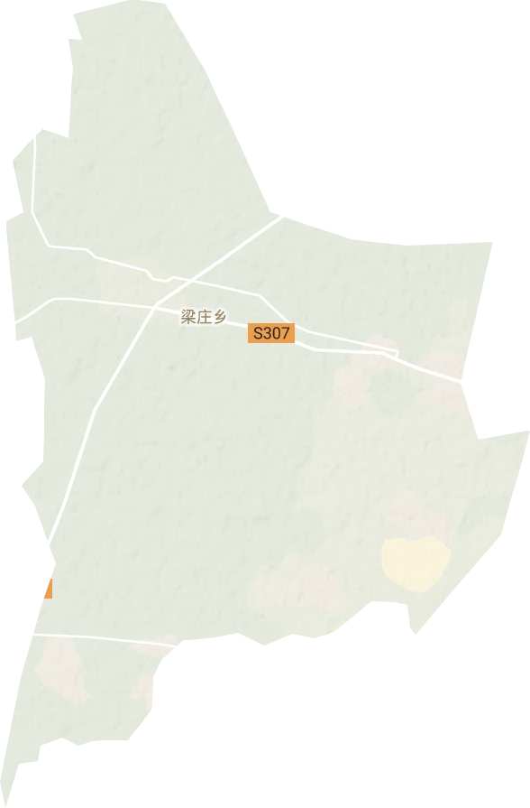 濮阳县梁庄乡地形图